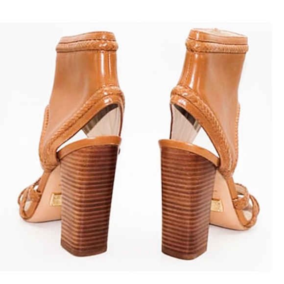 Michael Kors Italian Leather ONE OF A KIND Runway Sample Stacked Heel Sandal NWT - Picture 5 of 8